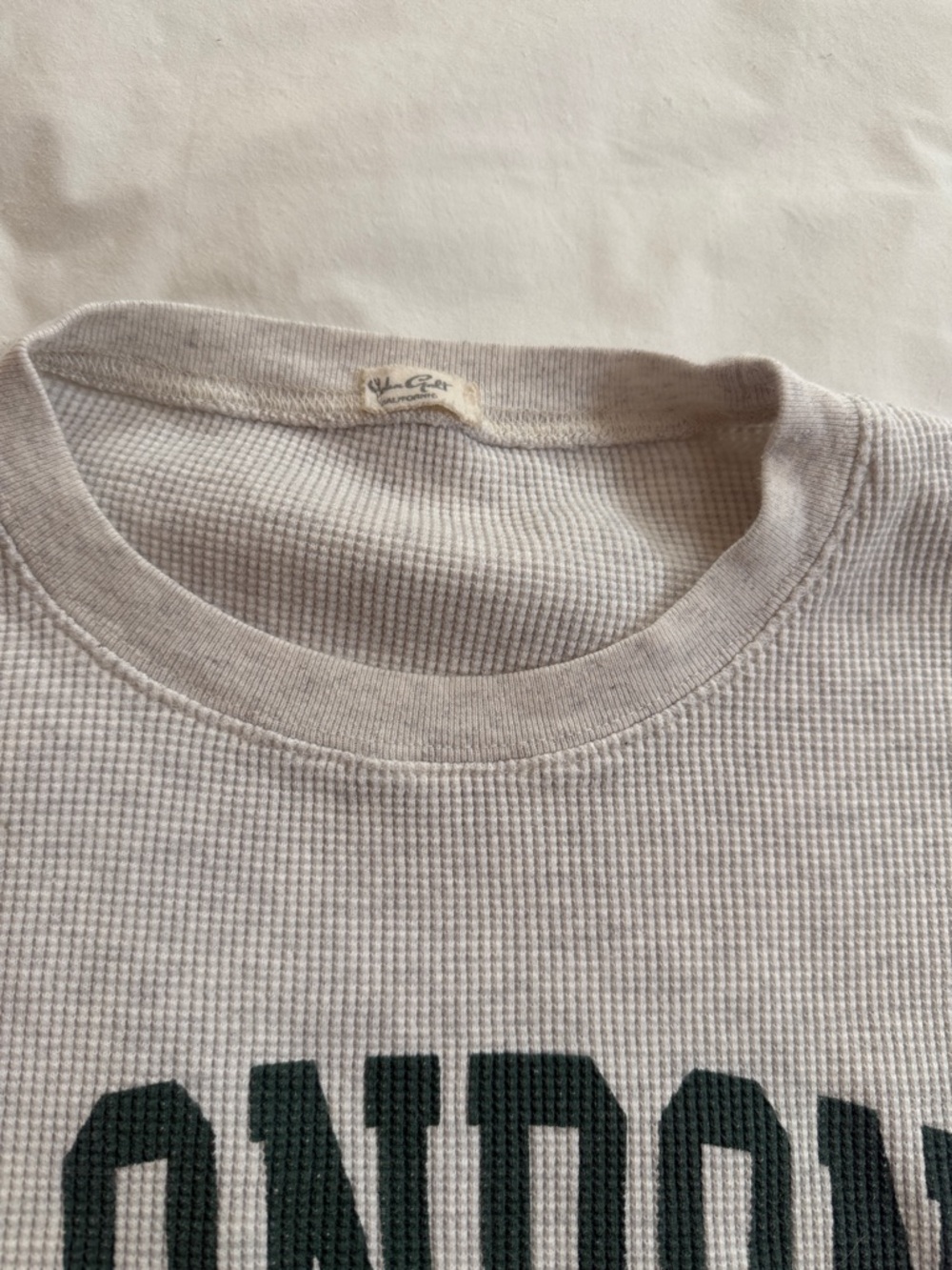 London Graphic Cropped Waffle Knit Shirt - grey - Picture 4 of 5